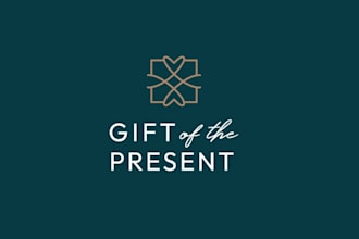 design heart gift box company logo