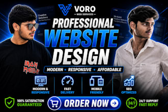 create a professional business website for you