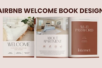 design airbnb welcome book house manual guidebook for smooth guest stay