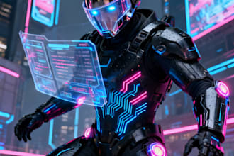sci fi character illustration or sci fi character