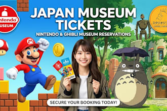 book nintendo museum and ghibli museum japan ticket reservations
