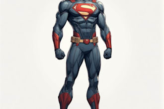 create custom superhero character design