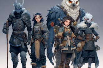 draw your dnd party