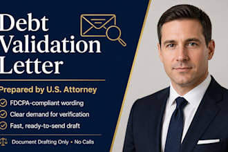 draft a powerful debt validation letter as a US attorney