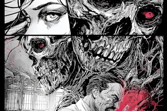 fantasy horror and fantasy horror character art