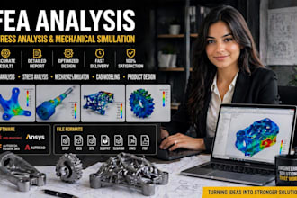 fea analysis stress analysis mechanical simulation cad modeling product design