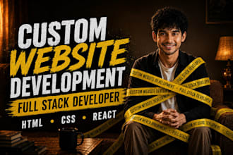 build a custom HTML CSS react website with responsive design