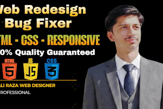 provide HTML CSS web maintenance and fix layout issues