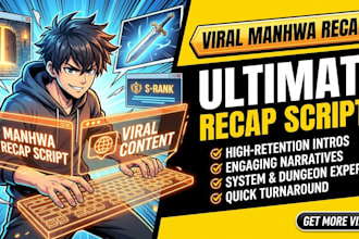 write an engaging manhwa recap script for your youtube channel
