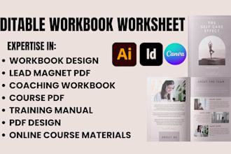 design workbook worksheet pdf lead magnet ebook for educator, coach, trainer