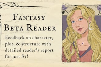 beta read your fantasy manuscript