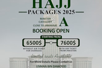 make hajj umrah poster