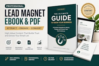 write a lead magnet ebook or PDF for your business