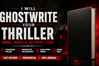 ghostwrite your psychological thriller novella
