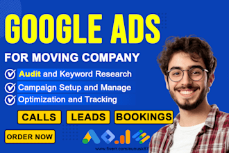 audit, set up google ads for your moving company