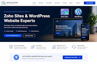 create a professional website on zoho sites