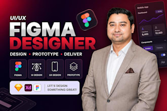design modern uiux for mobile app, website, web app in figma