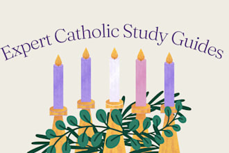 write reverent catholic study guides and saint profiles