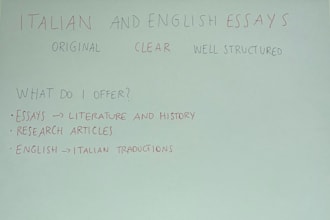 write italian and english essays and school texts