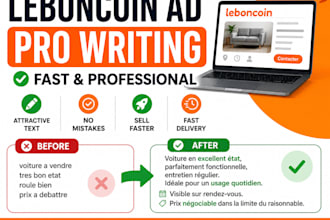 write and correct your leboncoin ad fast and professional