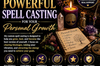 customized powerful spell casting for your personal growth