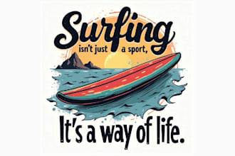 design high quality surfing vintage logo with express delivery