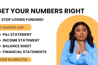 prepare financial statements, profit and loss and income statement