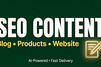 ai powered SEO content, blog, and optimized contents