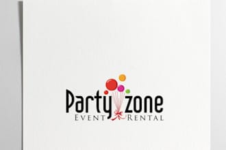 design modern event logo, wedding , party and business event branding