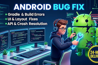 fix android app crashes, gradle errors, and bugs
