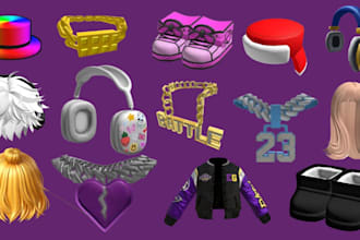 design high quality roblox ugc accessories, chain and jewelry, and