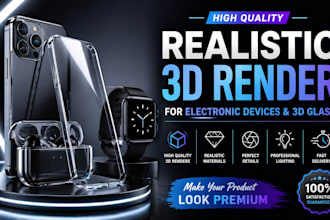 create realistic 3d product rendering for electronic device