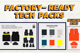 create professional sportswear tech packs and sublimation patterns