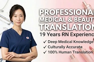 translate medical and beauty content into natural japanese