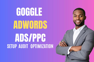 setup, audit and optimize google ads PPC campaign for high ROI