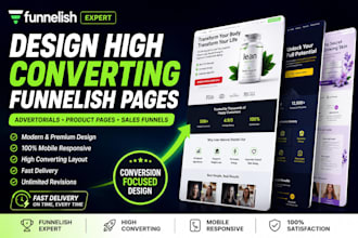 design funnelish product pages advertorials and sales funnels