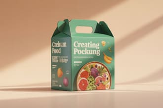 design creative box, pouch and label packaging design