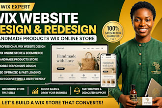 do wix redesign and design website israel handmade products wix online store