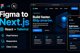 convert figma to nextjs react tailwind CSS