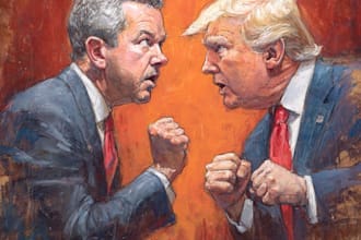 make a political cartoon art