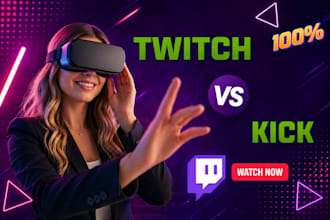 promote your twitch and kick to boost viewers, followers, and affiliate growth