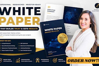 write and design brochure  crypto blockchain white paper