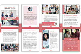 design ebook, workbook, lead magnet and branded pdfs