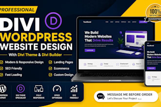 build wordpress website development,divi wordpress website,website developer