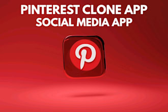 build a pinterest clone app, social media app, image sharing app,  web app