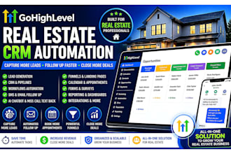 setup gohighlevel CRM automation for real estate leads follow up funnels