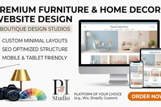 do create furniture and homedecor website design