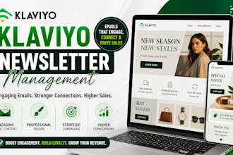 create klaviyo email newsletter that increases sale and customer retention