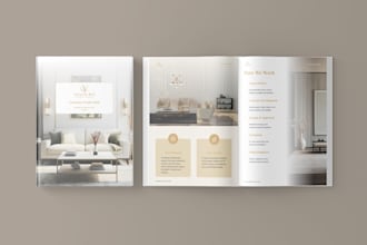design a company profile, corporate brochure or business brochure