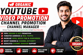 organic youtube video promotion channel promotion channel manager